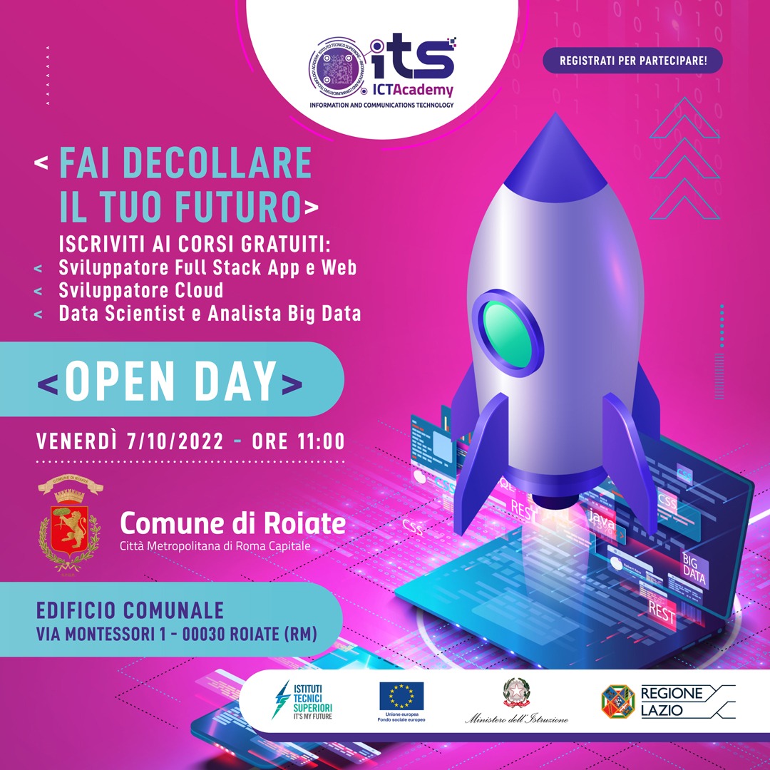 Open Day dell’ITS ICT Academy di Roma